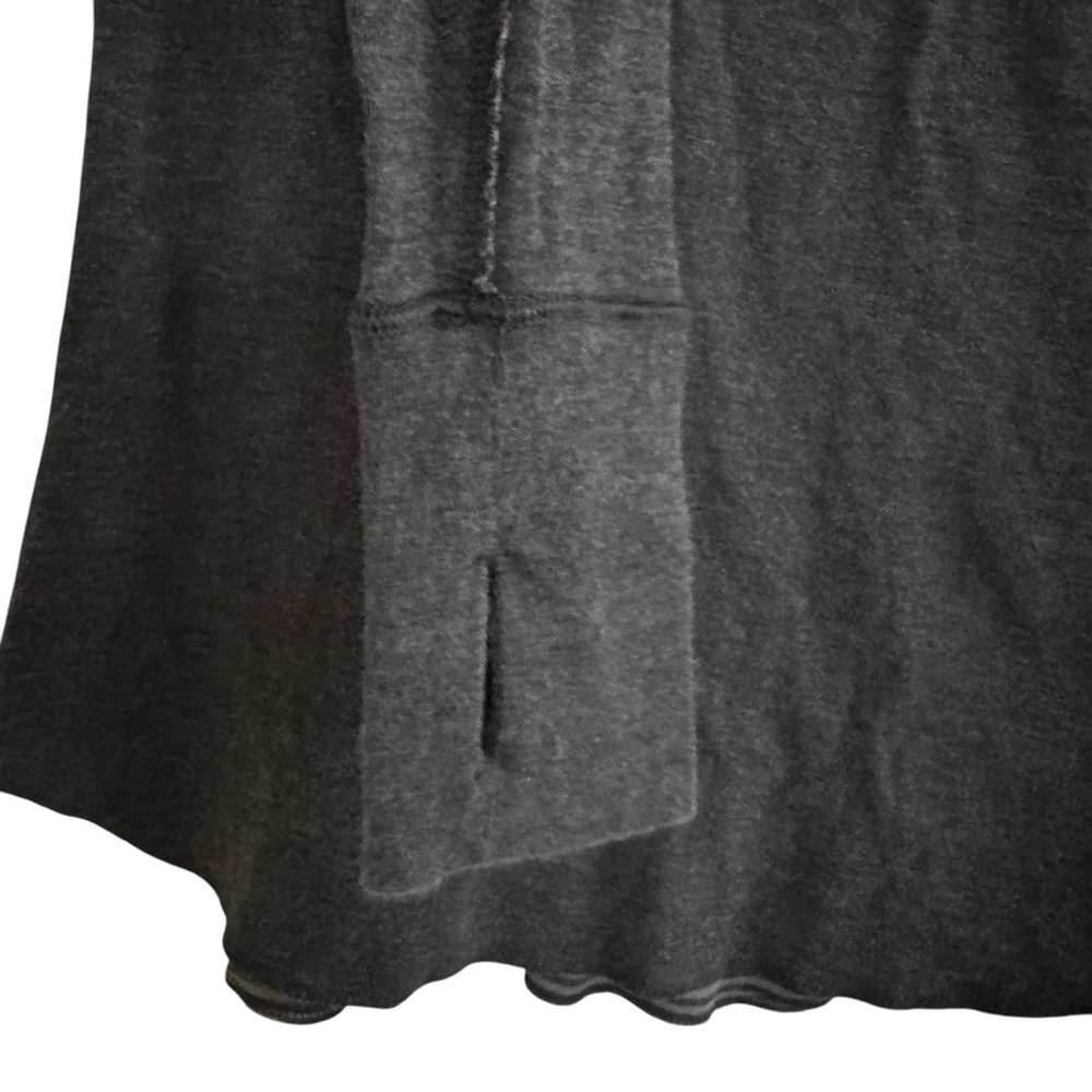Lululemon Open Your Heart Reversible Striped Gray Long Sleeve Top Thumb hole XS - Picture 7 of 9